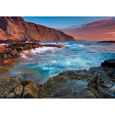 Mesa del Mar Teneriffa White Modern Wood Framed Art Print by Ernemann, Lothar