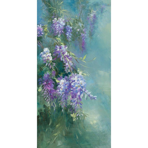 Glycine Black Modern Wood Framed Art Print by Vernageau, Sylvie