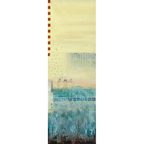 Mahler III White Modern Wood Framed Art Print by Holtkamp, Margreet