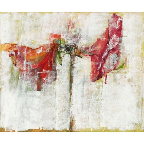 Amaryllies White Modern Wood Framed Art Print by Dreyer, Ingeborg