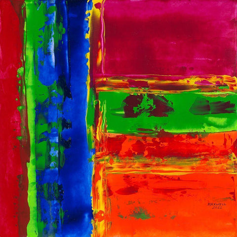 ete indien Black Modern Wood Framed Art Print with Double Matting by MAXWELL