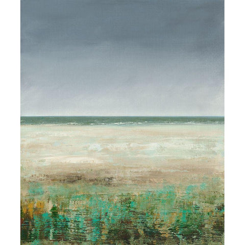 Wild Beach Black Modern Wood Framed Art Print with Double Matting by Royer, Simon