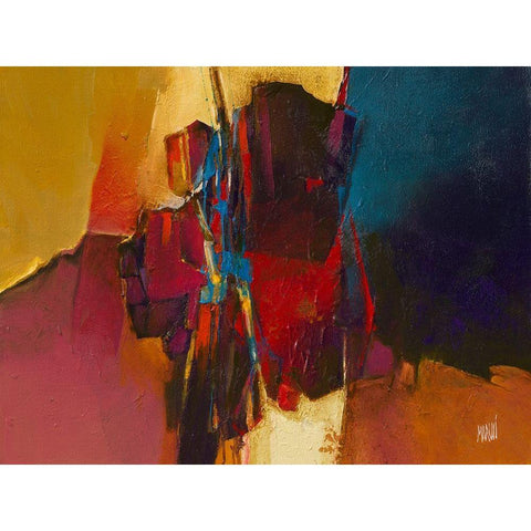 Luminescence Black Modern Wood Framed Art Print by Marchi