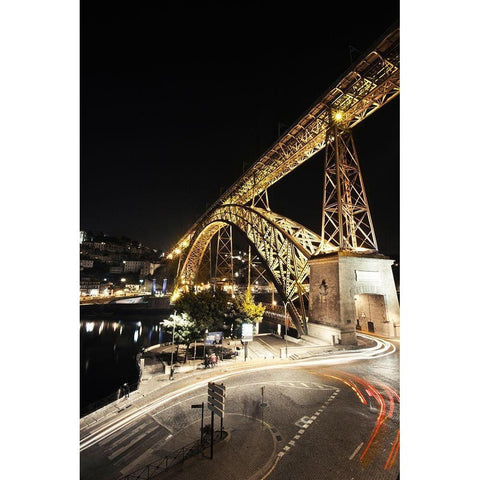 Bridge Gold Ornate Wood Framed Art Print with Double Matting by Lusitano Photographie