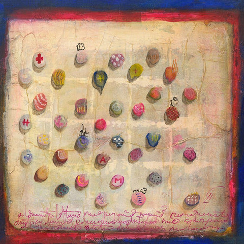 El Amor VI Black Ornate Wood Framed Art Print with Double Matting by Leys, Gemma