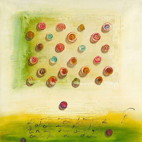 Oigas V White Modern Wood Framed Art Print by Leys, Gemma