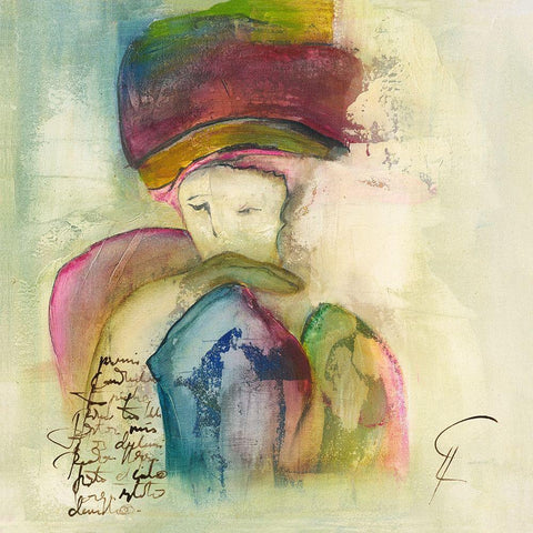 Corazon I White Modern Wood Framed Art Print by Leys, Gemma