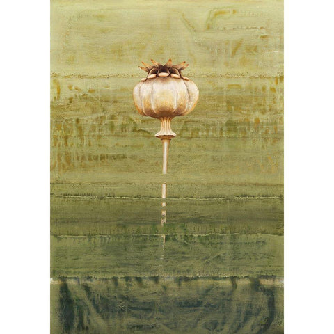 Papaverbol Gold Ornate Wood Framed Art Print with Double Matting by Clema