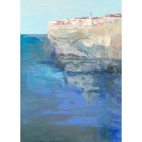 Bonifacio White Modern Wood Framed Art Print by Parise, Chantal