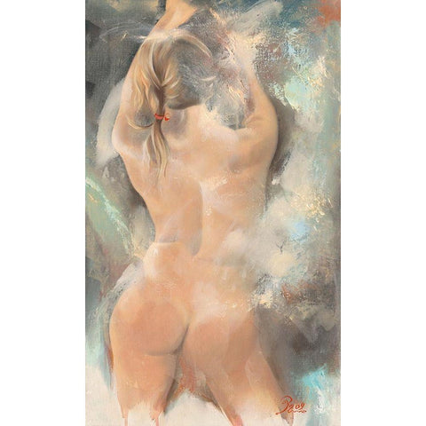 Nude V White Modern Wood Framed Art Print by Mallo, Pierre