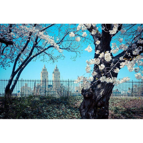 San Remo Building Gold Ornate Wood Framed Art Print with Double Matting by Bertrande, Arnaud