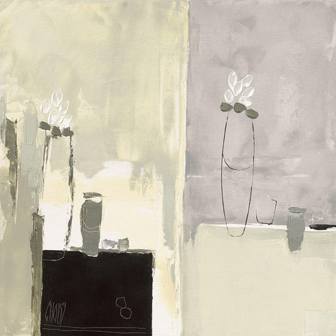 Nature Morte aux Tulips Gold Ornate Wood Framed Art Print with Double Matting by Choisy, Christian