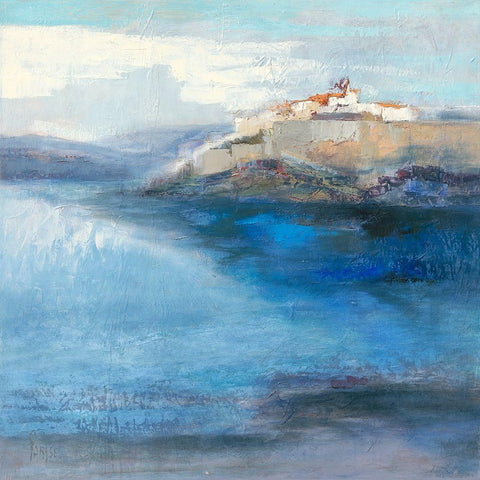 Cavi White Modern Wood Framed Art Print by Parise, Chantal