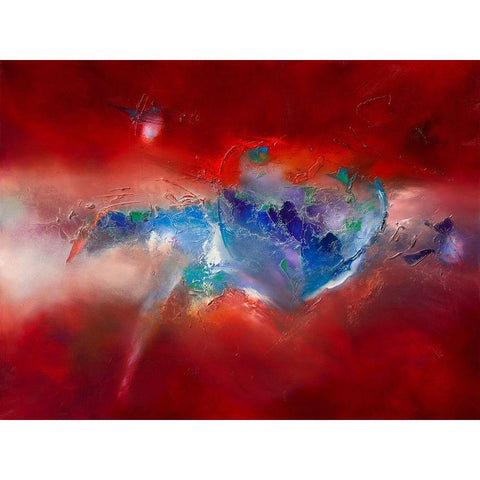 Heartbreaker Black Modern Wood Framed Art Print by ARVEE