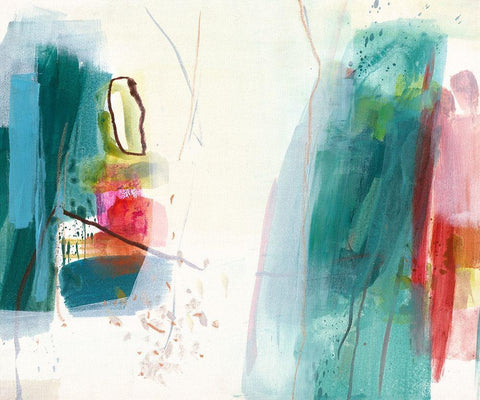 Durchbruch White Modern Wood Framed Art Print with Double Matting by Schafer, Jenny