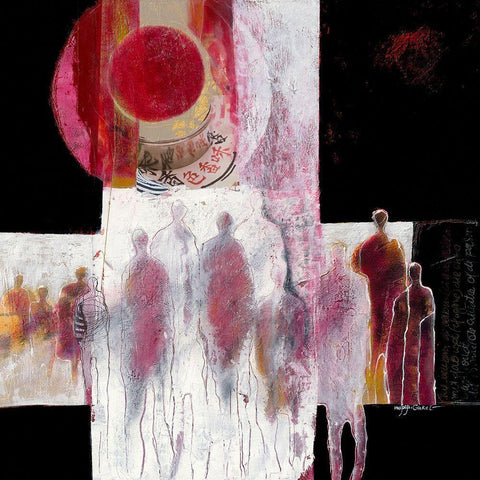 In het voorbij gaan I White Modern Wood Framed Art Print by van Ginkel, Marjolijn