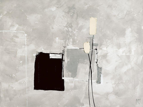 Design and Flowers Black Ornate Wood Framed Art Print with Double Matting by Choisy, Christian