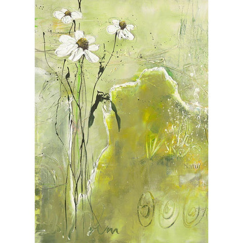 Quand je me promene... I Black Modern Wood Framed Art Print by Zacher-Finet, Isabelle
