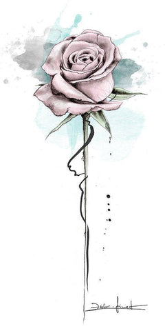 Urban Romance II White Modern Wood Framed Art Print with Double Matting by Zacher-Finet, Isabelle