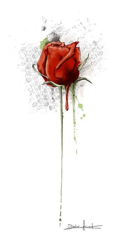 Urban Romance IV Black Ornate Wood Framed Art Print with Double Matting by Zacher-Finet, Isabelle