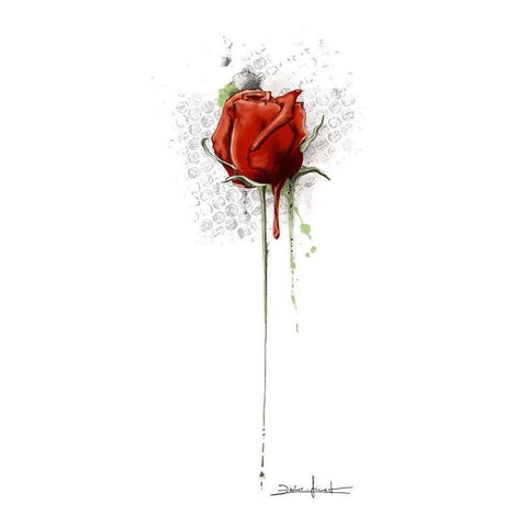 Urban Romance IV Black Modern Wood Framed Art Print with Double Matting by Zacher-Finet, Isabelle