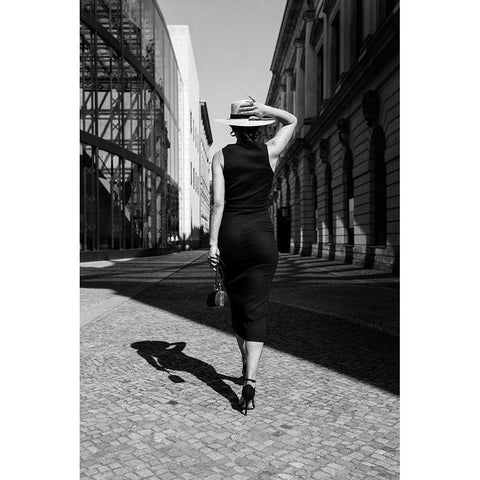 Berlin Catwalk White Modern Wood Framed Art Print by Stein, Oliver