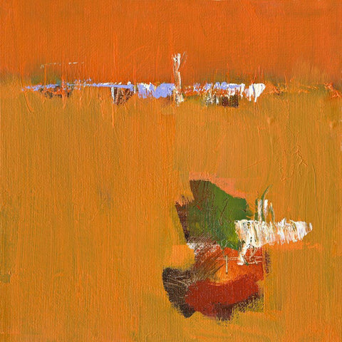 Ohne Titel XVII Black Ornate Wood Framed Art Print with Double Matting by Groenhart, Jan