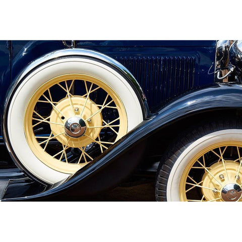 Classic Car VII Gold Ornate Wood Framed Art Print with Double Matting by Hillert, Peter