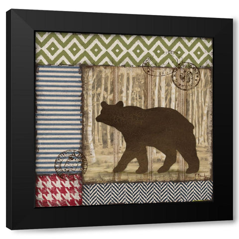 Aspen Lodge I - Silhouette Black Modern Wood Framed Art Print by Brent, Paul