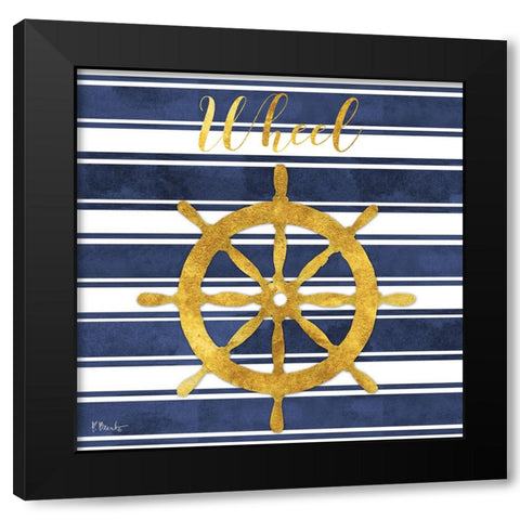 Cape Cod - I - Gold Black Modern Wood Framed Art Print by Brent, Paul