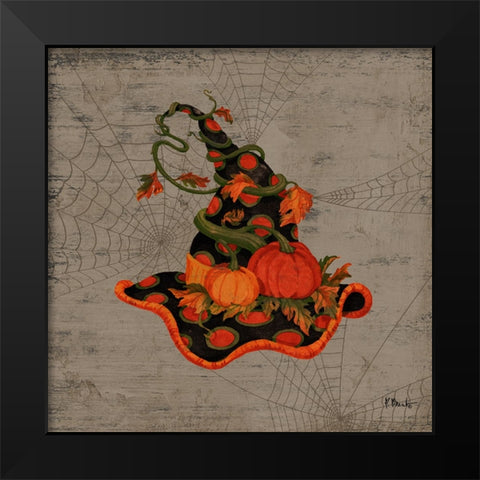 Spooky Hats IV Black Modern Wood Framed Art Print by Brent, Paul