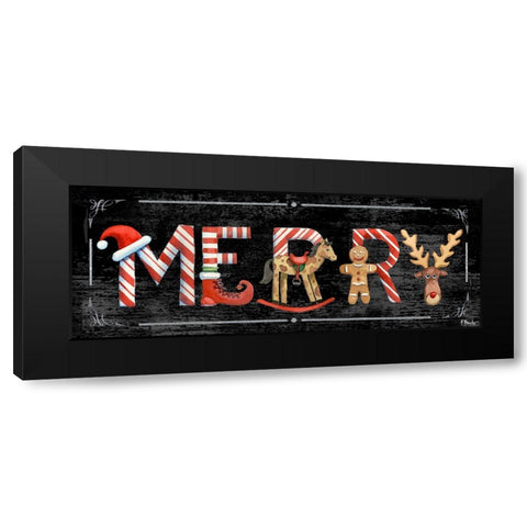 Holiday Greetings III Black Modern Wood Framed Art Print by Brent, Paul