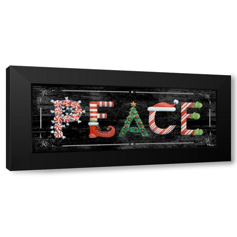 Holiday Greetings IV Black Modern Wood Framed Art Print by Brent, Paul