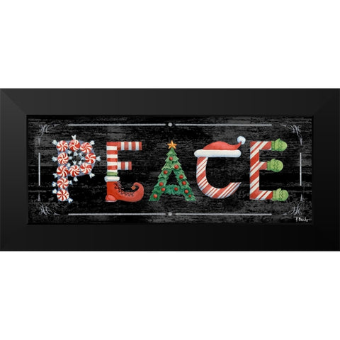 Holiday Greetings IV Black Modern Wood Framed Art Print by Brent, Paul
