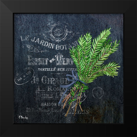 Provincial Herbs IV Black Modern Wood Framed Art Print by Brent, Paul