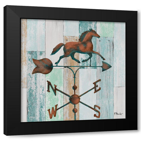 Burnished Vanes I Black Modern Wood Framed Art Print by Brent, Paul