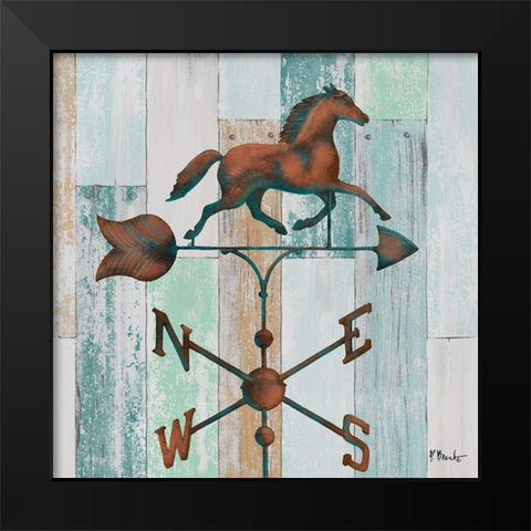 Burnished Vanes I Black Modern Wood Framed Art Print by Brent, Paul