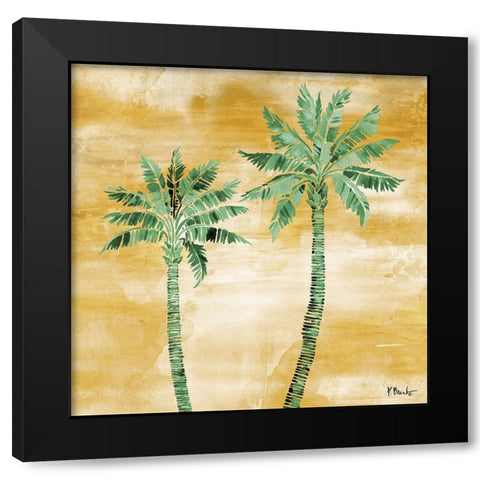 Tahiti Palm II - Monochromatic Black Modern Wood Framed Art Print by Brent, Paul
