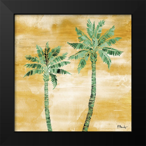 Tahiti Palm II - Monochromatic Black Modern Wood Framed Art Print by Brent, Paul