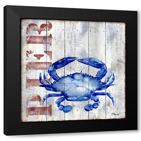 Tisbury Crustaceans I Black Modern Wood Framed Art Print with Double Matting by Brent, Paul