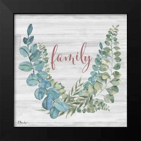 Eucalyptus Bloom IV Black Modern Wood Framed Art Print by Brent, Paul