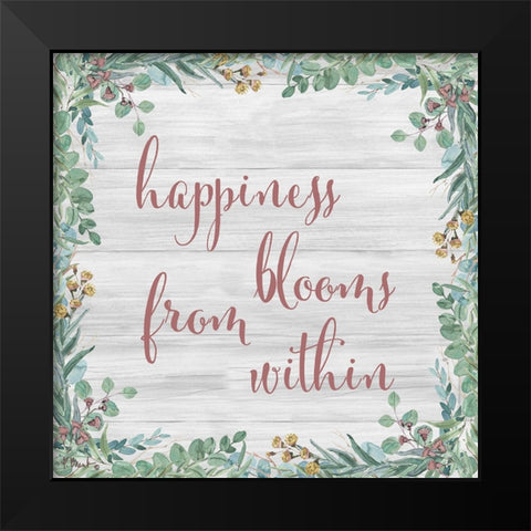 Eucalyptus Bloom V Black Modern Wood Framed Art Print by Brent, Paul