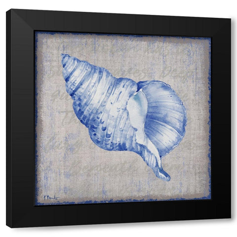 Grenada Shells III - Linen Black Modern Wood Framed Art Print with Double Matting by Brent, Paul