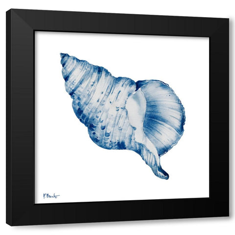Grenada Shells III - Indigo Black Modern Wood Framed Art Print with Double Matting by Brent, Paul