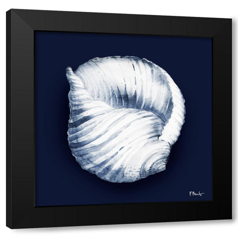 Grenada Shells IV - Midnight Black Modern Wood Framed Art Print with Double Matting by Brent, Paul