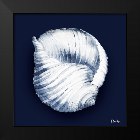 Grenada Shells IV - Midnight Black Modern Wood Framed Art Print by Brent, Paul