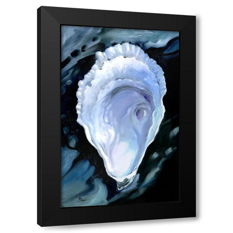 Oyster Close Up VI - Black Black Modern Wood Framed Art Print with Double Matting by Brent, Paul
