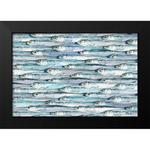 Sardinia Horizontal Black Modern Wood Framed Art Print by Brent, Paul