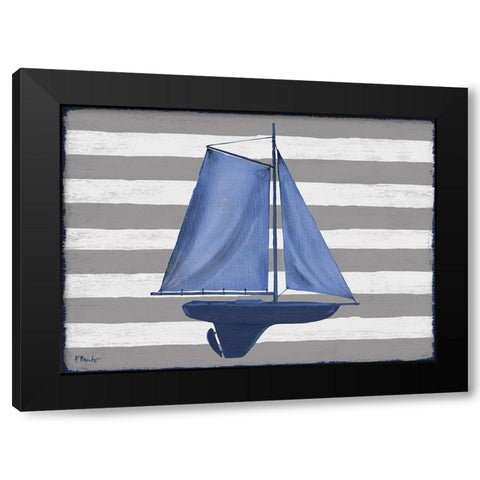 Sunny Nautical II Black Modern Wood Framed Art Print by Brent, Paul
