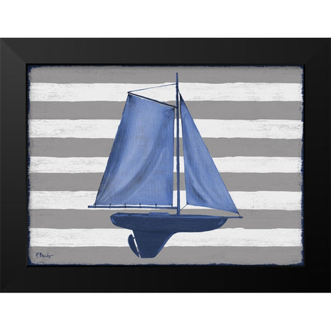 Sunny Nautical II Black Modern Wood Framed Art Print by Brent, Paul